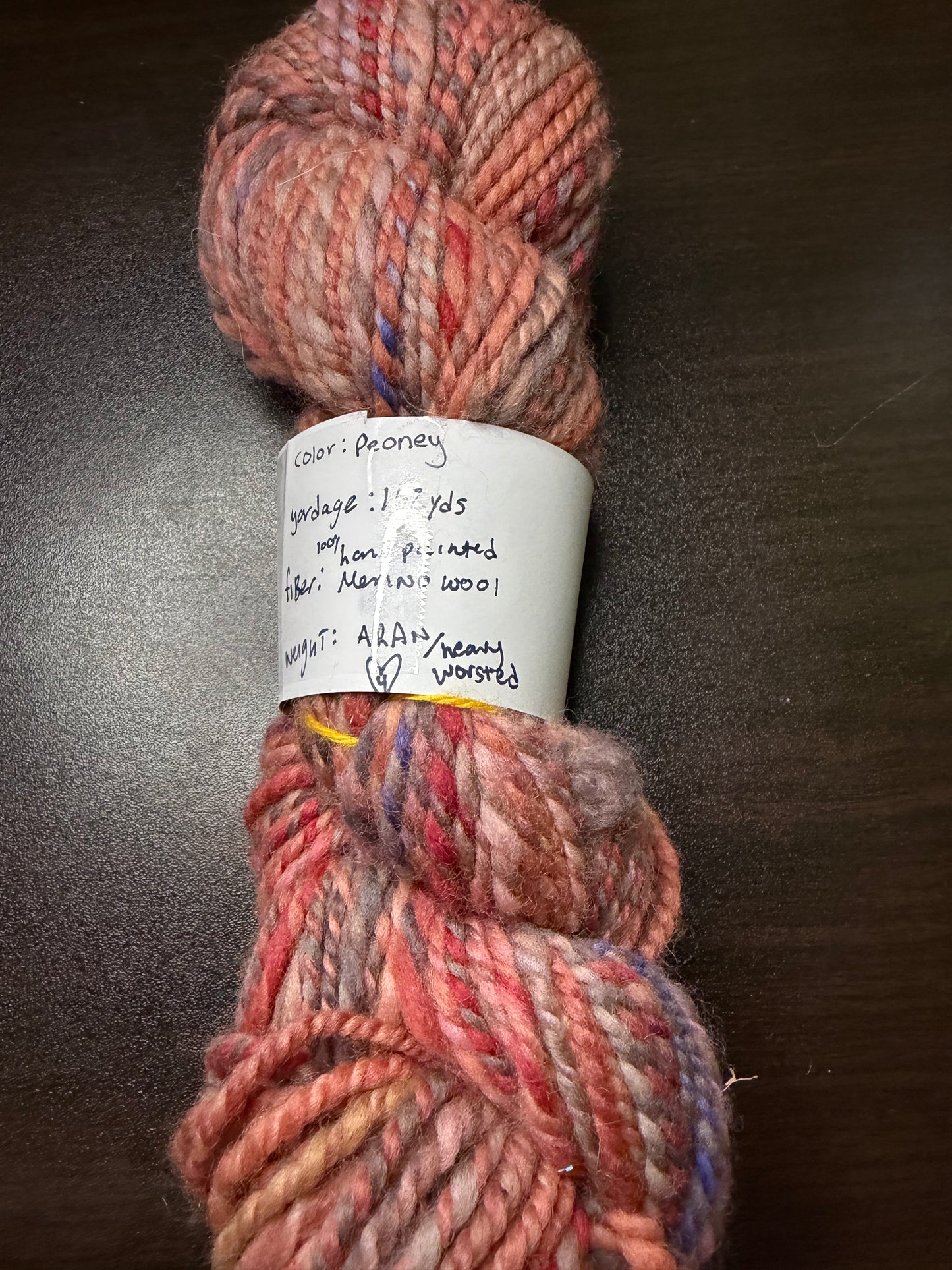 Peony hand spun